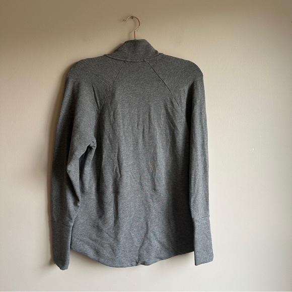 Cabi Gray Full Zip Collared Sweatshirt Small - Picture 6 of 9